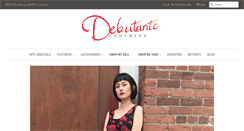 Desktop Screenshot of debutanteclothing.com